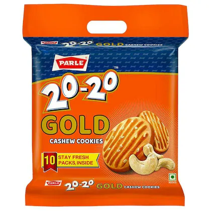 Parle 20-20 Gold Cashew Cookies 1 kg